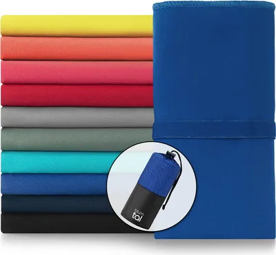 Produktbild von Blumtal Mikrofaser Handtuch - kompakte Mikrofaser Handtücher, Ultra leicht und schnelltrocknend, Sporthandtuch, Reisehandtuch, Strandhandtuch, Mikrofaser Badetuch, Kings Blue - Blau, 140 x 70cm