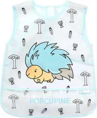 Zdjęcie produktu dla Śliniak - fartuch 33x40 cm Baby Ono jeżozwierz