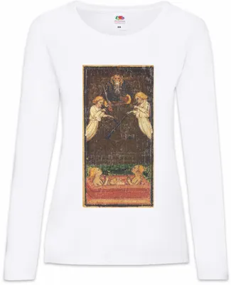 Produktbild von Urban Backwoods Tarot Arcanum Lovers, Damen Langarmshirt, Farbe: Weiß, Größe: 3XL