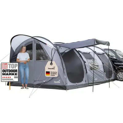 Produktbild von Skandika Busvorzelt Esbjerg Travel 2 Protect | Freistehend, für 2 Personen, eingenähter Zeltboden, Stehhöhe 210 cm, separate Schlafkabinen