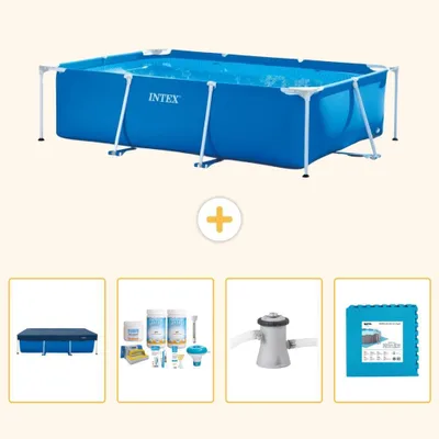 Obrázok produktu pre Obdĺžnikový bazén s rámom – 260 x 160 x 65 cm – 5-dielny – model SCB2