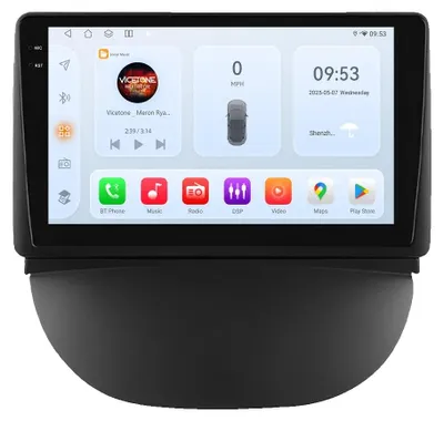 Produktbild von Autoradio, Multimedia-Player, Smartphone-Kompatibilität, kompatibel mit Renault Symbol 2003 - 2008 Kabellos, QS8 (8GB 128GB)