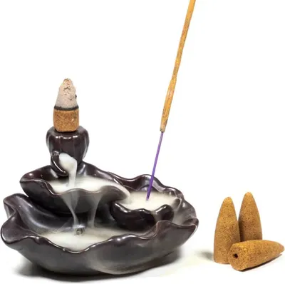 Produktbild von Rückfluss Wasserfall Weihrauchbrenner Lotusteich -- 11x8x6cm kaufen online