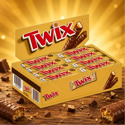 Produktbild von Twix Schokoriegel, Kiste mit 32x 50g