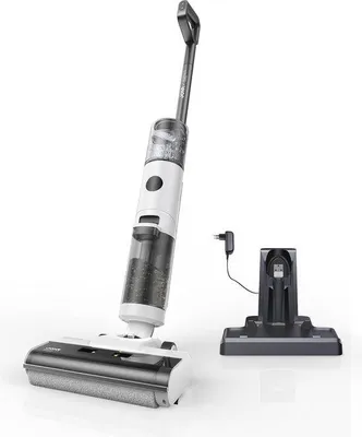 Image de Aspirateur sans fil eau et poussière pour sols durs, idéal pour les cheveux et les de nourriture, autonettoyant