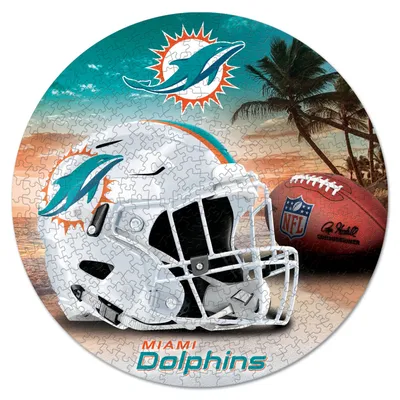 Produktbild von NFL Miami Dolphins rund Puzzle Football 500 Teile pcs 51cm