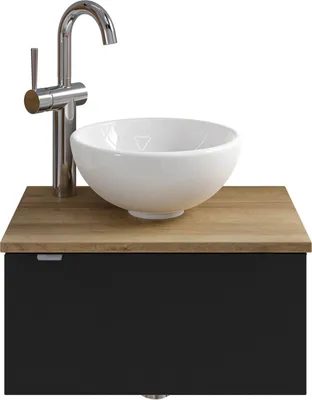 Produktbild von Pelipal Serie 6915 SET-044-029 Waschtisch mit Unterschrank bestehend aus: Keramik-Aufsatzbecken, Waschtischplatte, Waschtischunterschrank