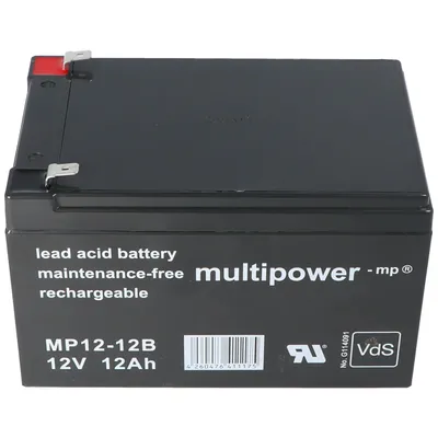 Produktbild von Multipower MP12-12B Akumulator kwasowo-ołowiowy 12 V 12 Ah