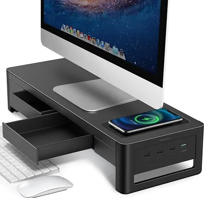 Produktbild von Meatanty 3-in-1 Monitorständer mit 2 Schubladen