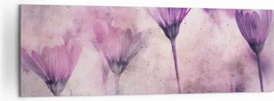 Produktbild von Bild auf Leinwand - Leinwandbild - Einteilig - Blumen Rosa Vintage - 160x50cm - Wand Bild - Wanddeko - Wandbilder - Leinwanddruck - Bilder - Wanddekoration - Leinwand bilder - Wandbild - AB160x50-4432