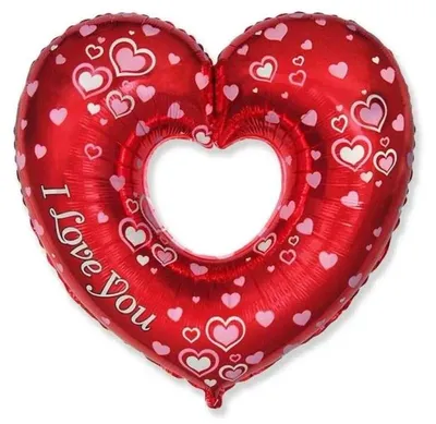 Produktbild von Folienballon, 61 cm, Herzform, Aufschrift "Ich liebe dich" - Godan
