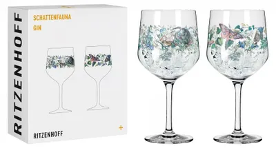 Image de Ritzenhoff Schattenfauna Gin Calice, lot de 2 (C. Mcallister) H25 #7 #8