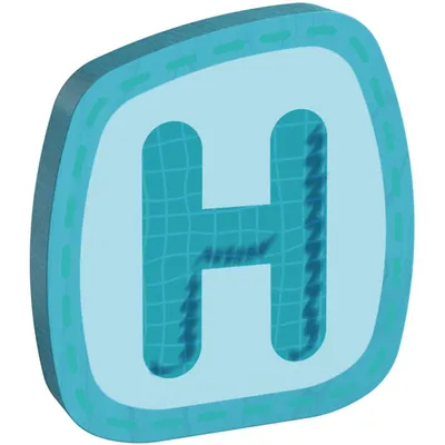 Produktbild von HABA Holzbuchstabe H, Buchstaben, Türschild, Wand, Dekoration, Kinderzimmer, Kind, Baby, 302453
