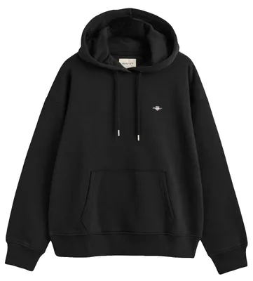 Produktbild von Gant Damen Shield Hoodie Kapuzenpullover, Schwarz, S EU