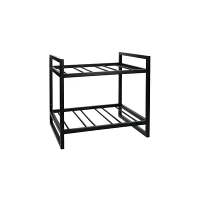 Productafbeelding van Pomax Eszential wijnrek, metaal, zwart, L 35 x B 30 x H 31 cm