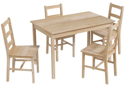 Productafbeelding van HOMCOM 5-delige eethoek, eettafel met 4 stoelen, ruimtebesparende eethoek