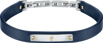 Produktbild von MASERATI BRACELET BLUE RECYCLE LEATHER Leder blau