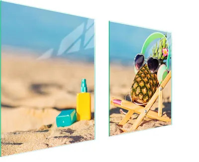 Obrázek produktu pro Skleněná Ochranná Deska Pro Herd 85X52 Ananas