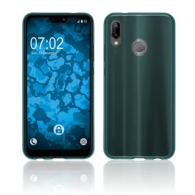 Produktbild von PhoneNatic Case kompatibel mit Huawei P20 Lite - türkis Silikon Hülle transparent Cover