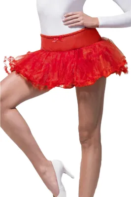 Produktbild von Smiffys - Petticoat für Damen SM830 (Einheitsgröße) (Rot)