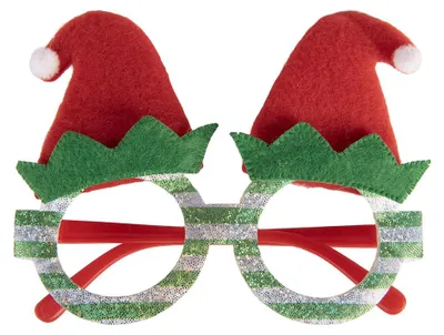 Productafbeelding van Clayre & Eef Kerstbril, 15x3x11 cm, groen, kunststof