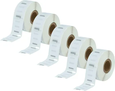 Produktbild von vhbw 5x Rolle 25mm x 25mm (750 Etiketten) Ersatz für Dymo S0929120 für Drucker Weiß