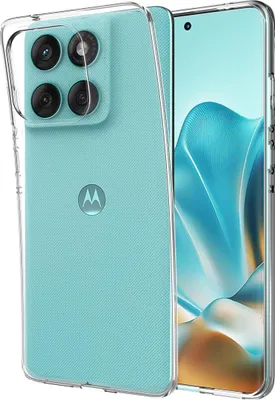 Image de Cazy Coque compatible avec Motorola Edge 60 Fusion / Edge 60 / 60s Coque en Silicone - Coque Flexible - Transparant