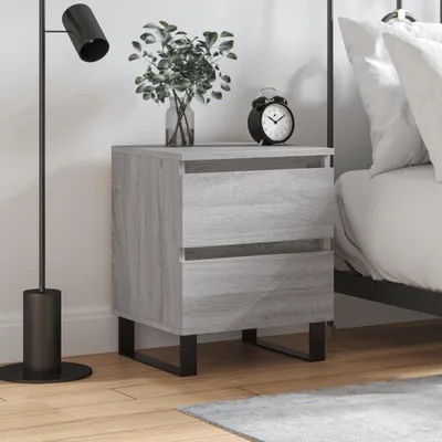 Obrázek produktu pro vidaXL Noční stolek Grey Sonoma 40x35x50 cm výrobek ze dřeva