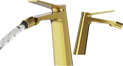 Produktbild von Granitan | SELVA - Bidetarmatur - Gold - Messing - Keramikkopf