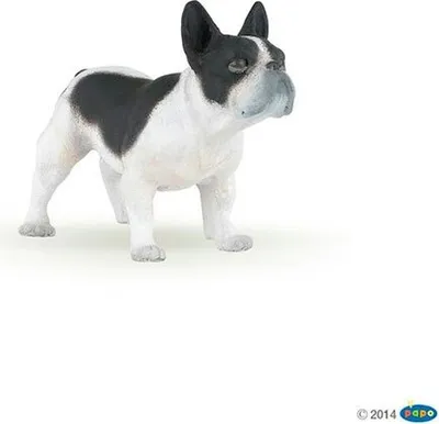Produktbild von Papo Schwarz-weiße Bulldoggenfigur Französisch    One Size