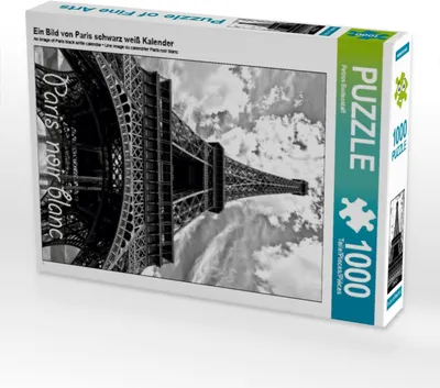 Produktbild von Calvendo Ein Bild von Paris schwarz weiß Kalender 1000 Teile Puzzle hoch 480x640mm, Bodenstaff Petrus; 7359418