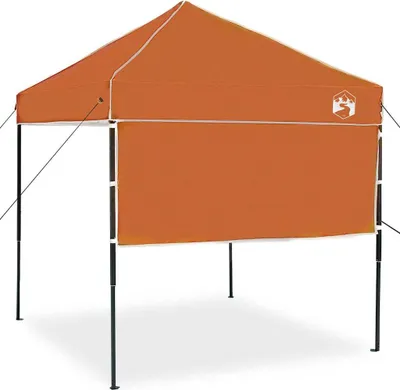 Image de vidaXL, tente de pavillon, 194 x 194 x 251 cm, orange, tissu