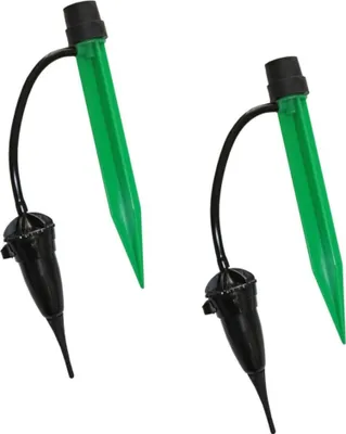 Produktbild von Novatool 2er Set Automatisches Bewässerungssystem für Zimmerpflanzen - BEWÄSSERUNG BIS 30 TAGE - Tropfschlauch Urlaubsbewässerungssystem Garten - für alle handelsüblichen PET Flaschen - mit ANLEITUNG