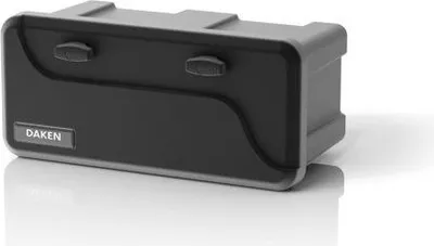 Produktbild von DAKEN Werkzeugkasten Blackit 82202 Staukasten 23L 550x250x295mm LKW Staubox z 2 Schlössern 4 Schlüssel Schwarz