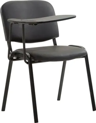 Produktbild von Stuhl Ken mit Klapptisch Kunstleder schwarz