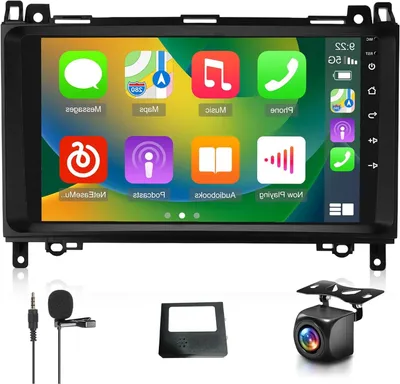 Image de Autoradio multimédia 2-DIN – Écran tactile de 9 pouces – Apple CarPlay sans fil – Android Auto – GPS