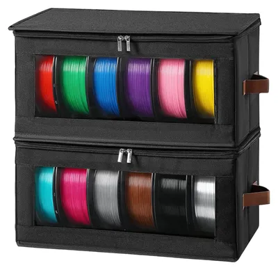 Filament-Aufbewahrungsbox, 2 Stück, trocken, mit Etikett, tragbar