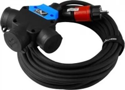 Produktbild von Verlängerungskabel 25m 3-Wege Schuko H07RN-F 3x2,5mm Stromkabel Gummikabel