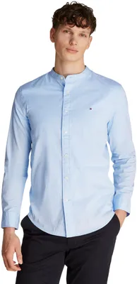Zdjęcie produktu dla Koszulka męska Tommy Hilfiger, materiał: elastyczna popelina, krój: regular, kolor: niebieski (Sweet Blue), rozmiar: XS