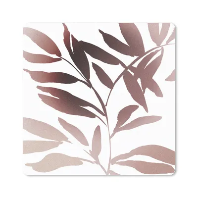 Produktbild von MuchoWow® Mauspad Mousepad Blättern - Design - Abstrakt 30x30 cm - Mousepads - Maus Mat - Pad - Mausunterlage - Gaming