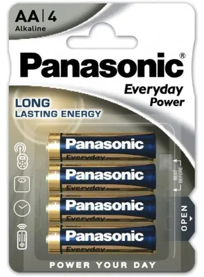 Zdjęcie produktu dla Panasonic LR6EPS/4BP, Jednorazowa bateria, AA, Alkaliczny, 4 szt., Wielobarwny, Blister