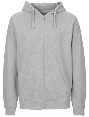 Produktbild von Neutral O63301 | Herren Zip Hoodie Kaputzenjacke / 100% Fairtrade-Baumwolle - Farbe: Sport Grey - Größe: XS