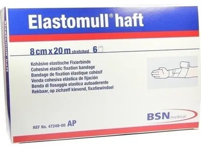 Productafbeelding van Elastomull zelfklevend, 20m x 8cm, 6 stuks, verpakking