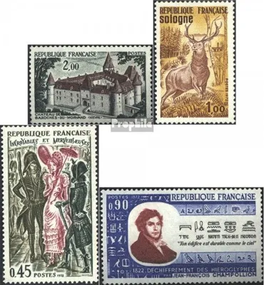 Produktbild von Briefmarken Frankreich 1972 Mi 1805,1808,1809,1811 (kompl.Ausg.) postfrisch Tourismus