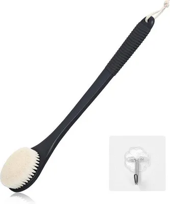 Produktbild von Famanu Duschbürste mit Antirutschgriff und weichen Borsten - 43 cm
