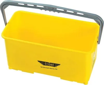 Produktbild von Ettore Professioneller Fensterreinigungs-Eimer 25L Gelb - Rechteckig & Ergonomisch