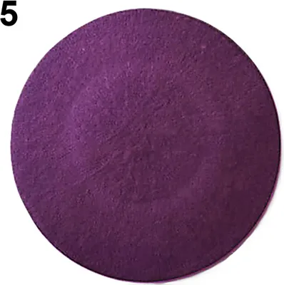 Produktbild von Damen Classic Wollfilz Warme French Beret Hut Mütze Pure Color Sweet Mini Cap