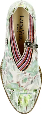 Produktbild von Laura Vita Damen Pumps Ankle Boots Leder Blockabsatz Elcodieo 221, Größe:39 EU, Farbe:Grün