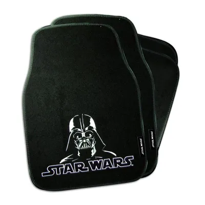 Produktbild von Auto Fußmatten Set Star Wars 4tlg schwarz uni Automatten universal vorne hinten