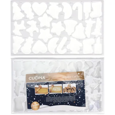 Zdjęcie produktu dla Forma do wykrajania 25 ciastek, motyw świąteczny, 37 x 22 cm